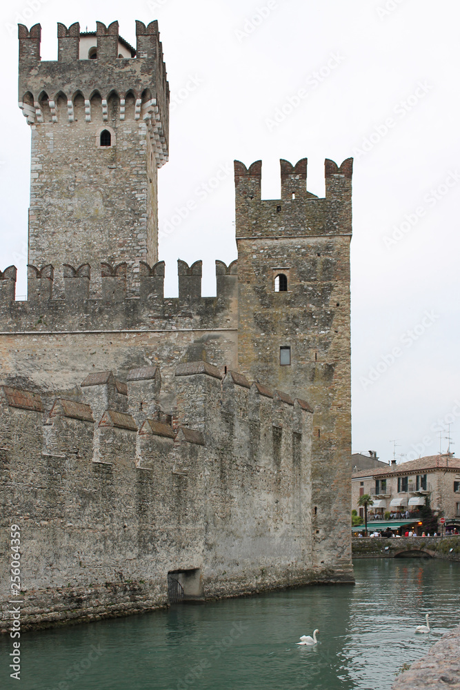 The Scaliger fortress in Sirmione, Italy