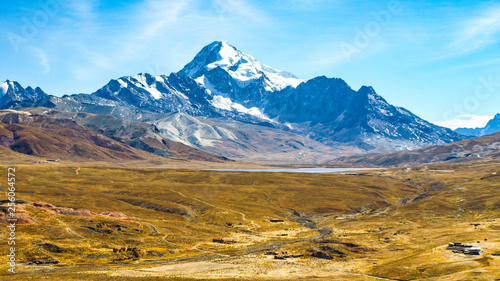 Huayna Potosi mountain in Cordillera Real near La Paz, Bolivia photo
