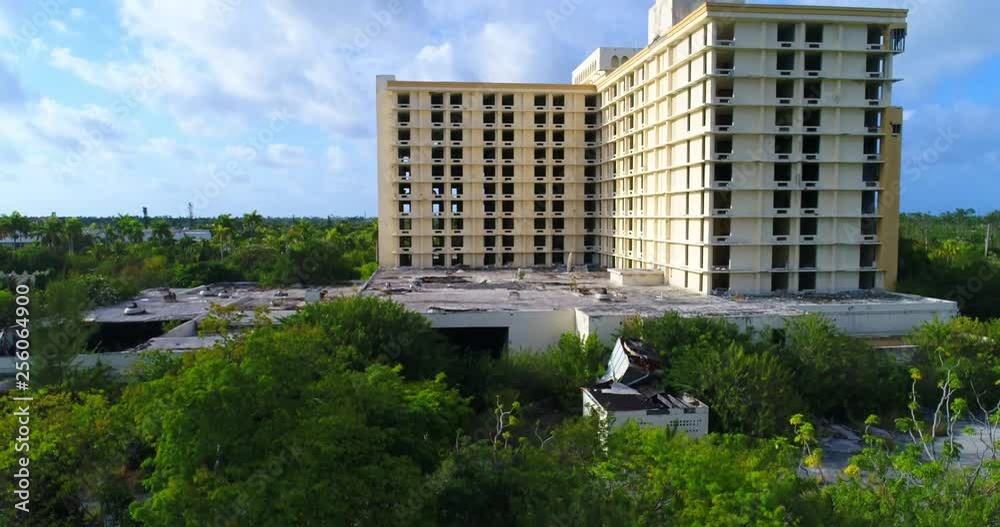 Freeport Grand Bahama. Weather Events Building Destruction