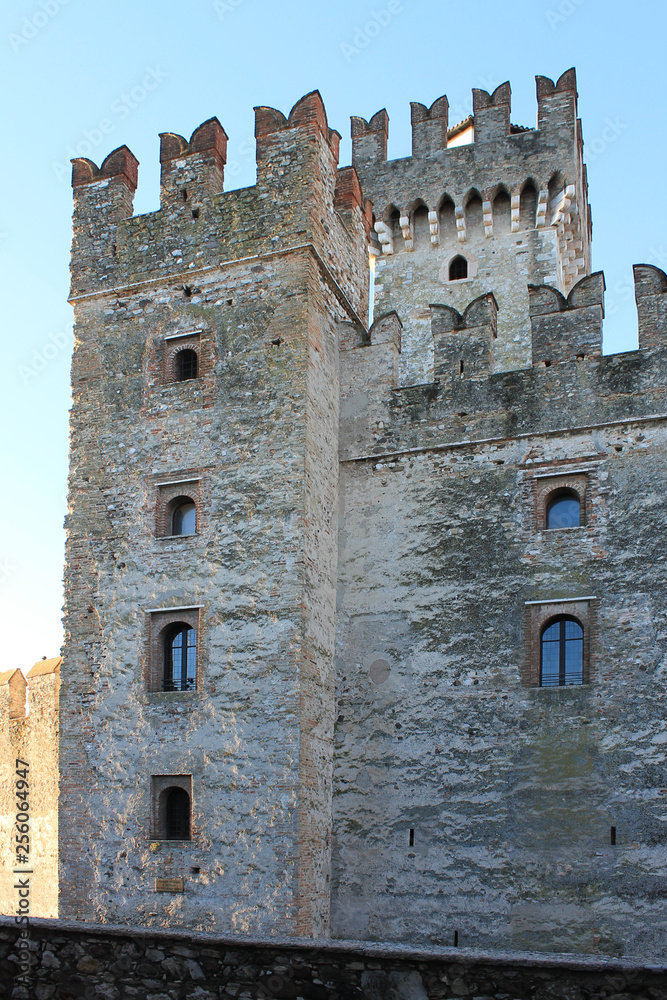 The Scaligera fortress in Sirmione, Italy
