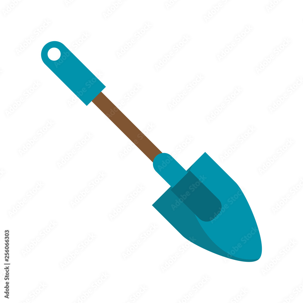 Shovel garden tool isolated