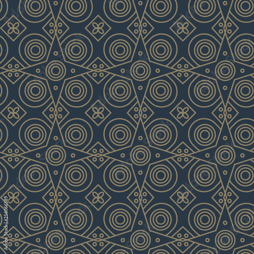 Abstract line art eastern pattern