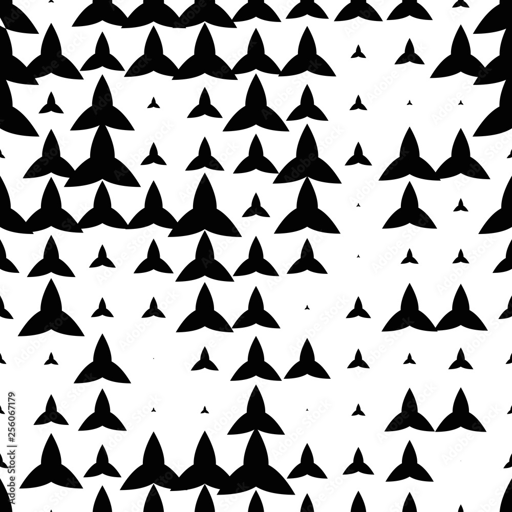 Black and white seamless pattern with grunge halftone geometric shapes, texture infinity. Abstract geometrical background. Screen print. Vector illustration. Black and white seamless pattern with grunge halftone geometric shapes, texture infinity. Abstract geometrical background. Screen print. Vector illustration.
