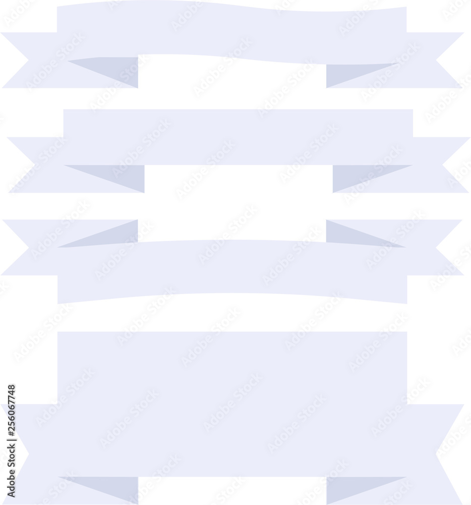 set of vector ribbon banners and icons on white background badge border set of vector ribbon banners and icons on white background badge border
