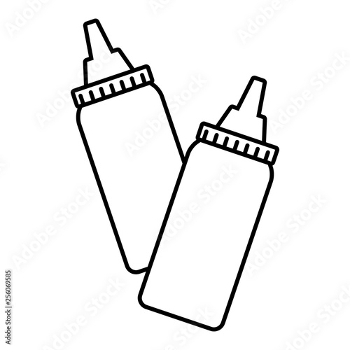 bottles sauce linear