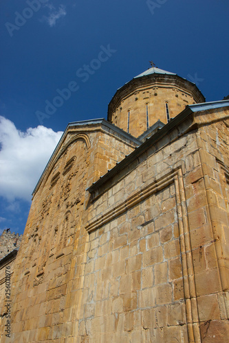 Ananuri fortress complex in cauacasian mountains, Georgia photo