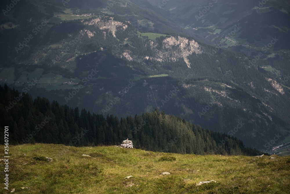 Half Dome Rock Landscape Meadow in Austria 