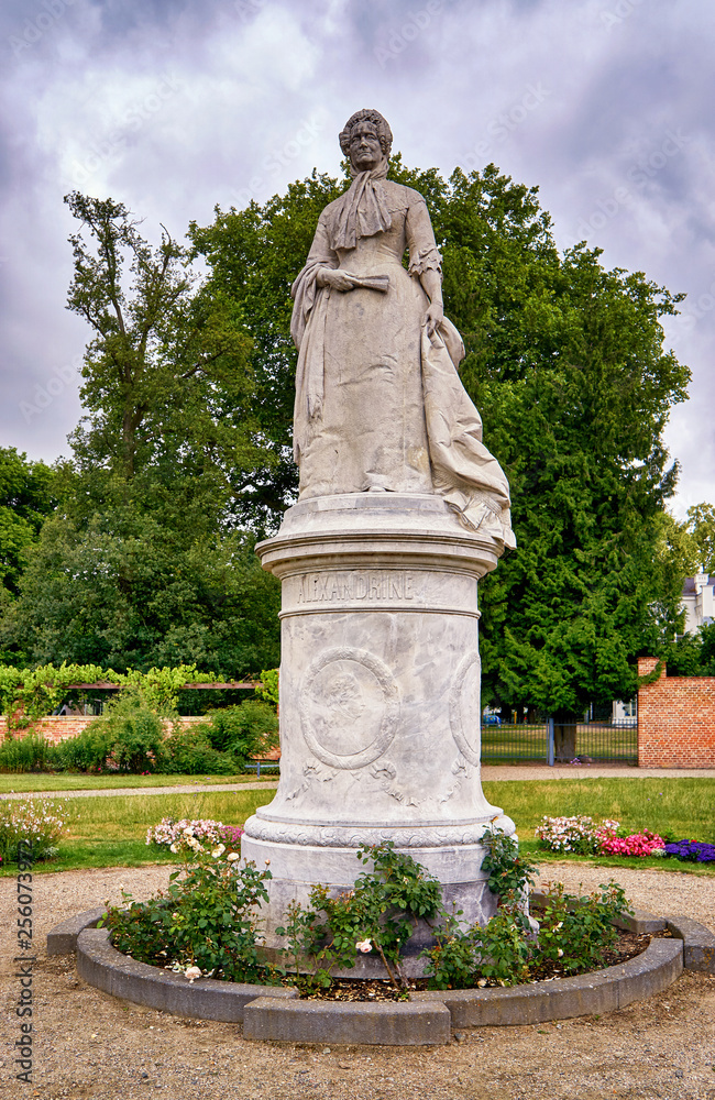 Alexandrine monument in the Schwerin castle garden. Germany.
