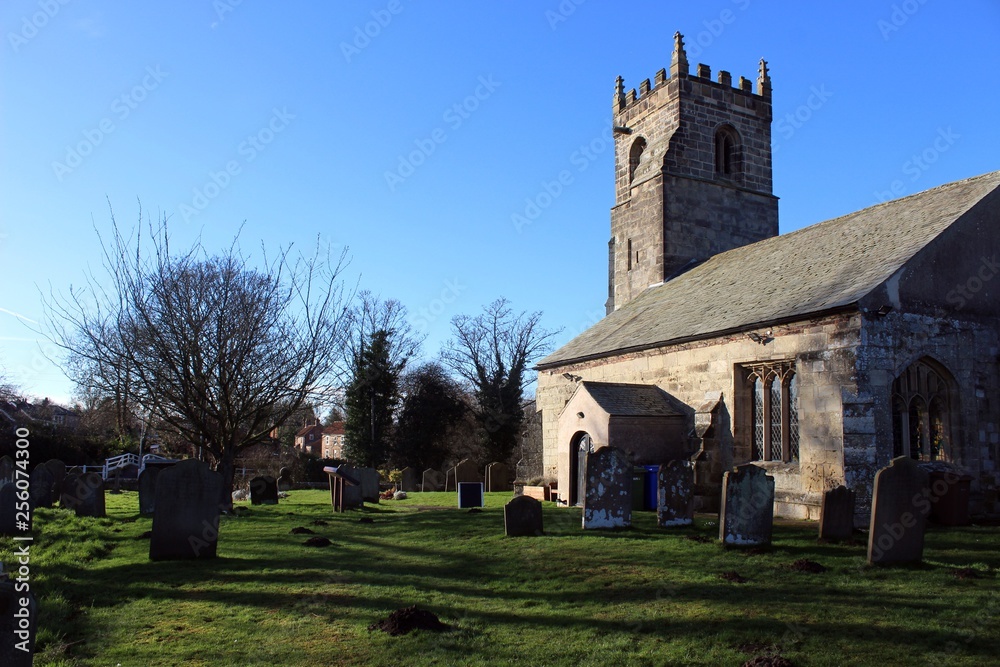 Fototapeta premium St John The Baptist Church, Wilberfoss, East Riding of Yorkshire.