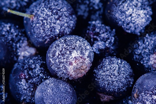 Frozen berry food and blueb...
