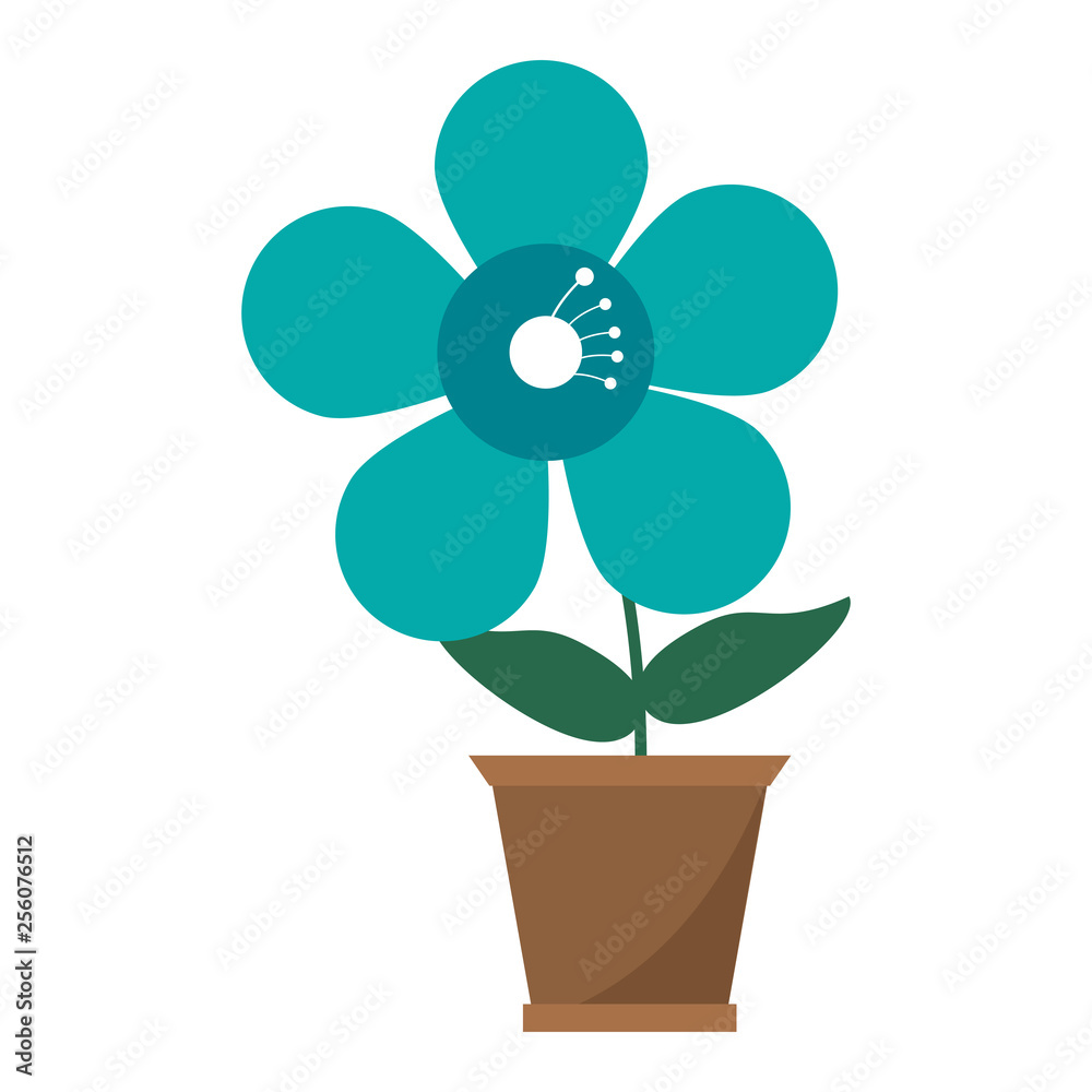 Flower in pot gardening cartoon Flower in pot gardening cartoon