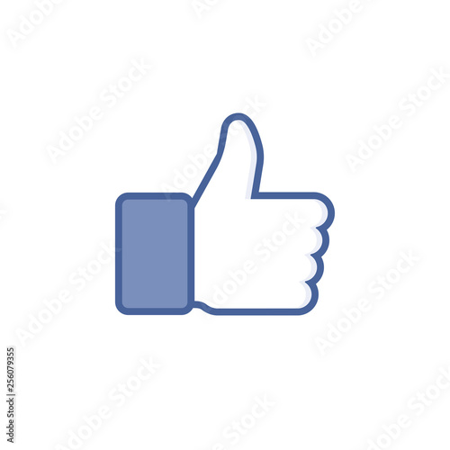Like and dislike icons collection set. Thumbs up and thumbs down. Modern graphic elements for web banners, web sites, printed materials, infographics. Vector illustration isolated on white background.