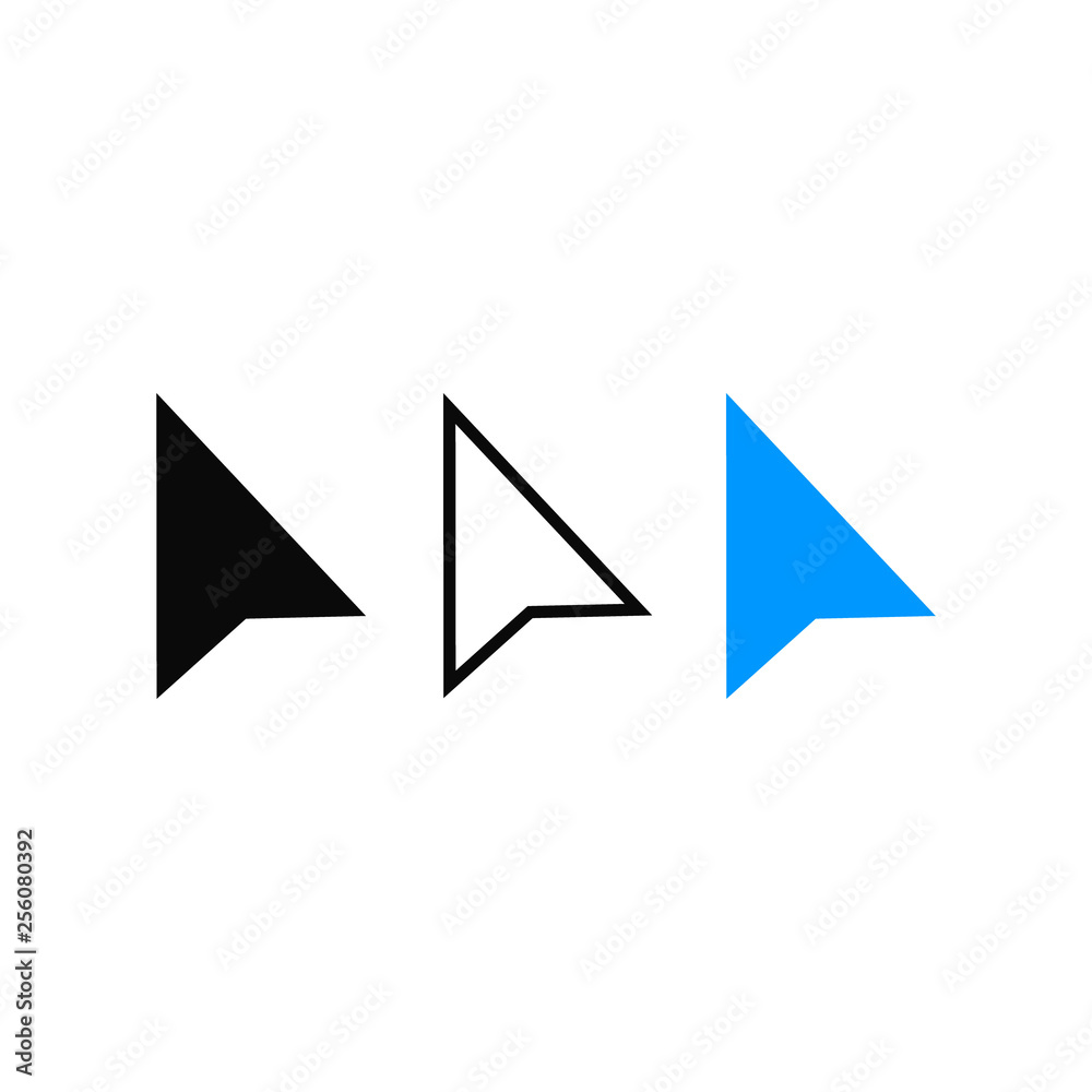 Mouse arrows icons set. Computer mouse click cursor. Mouse click cursor. Vector illustration. Mouse arrows icons set. Computer mouse click cursor. Mouse click cursor. Vector illustration.