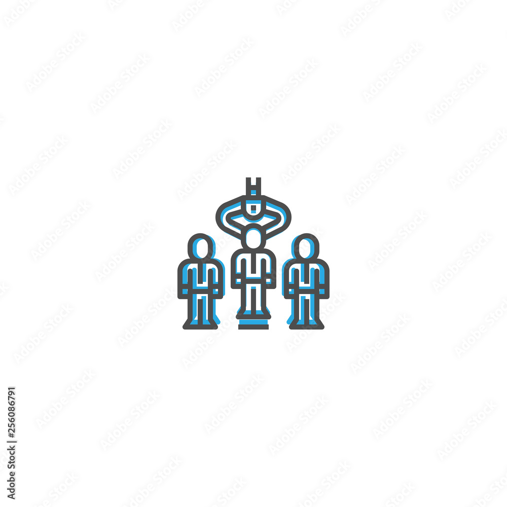 Human resources icon design. Startup icon vector design Human resources icon design. Startup icon vector design