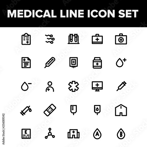 Kitchen Line Icon Set For Your Mobile App, Website & Printable Design