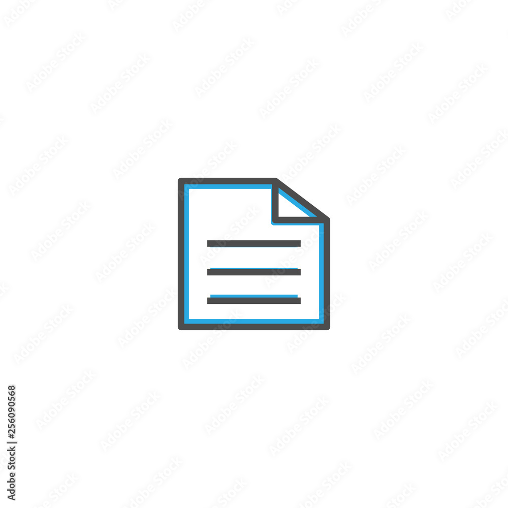 Paper icon design. Stationery icon vector design Paper icon design. Stationery icon vector design