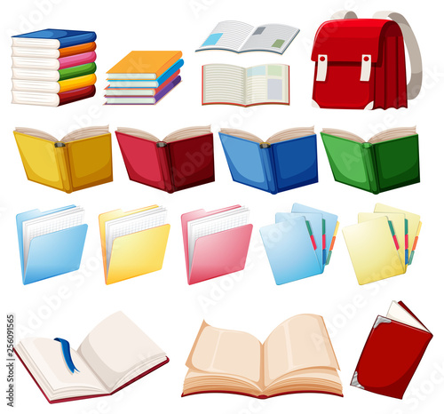 Set of book object