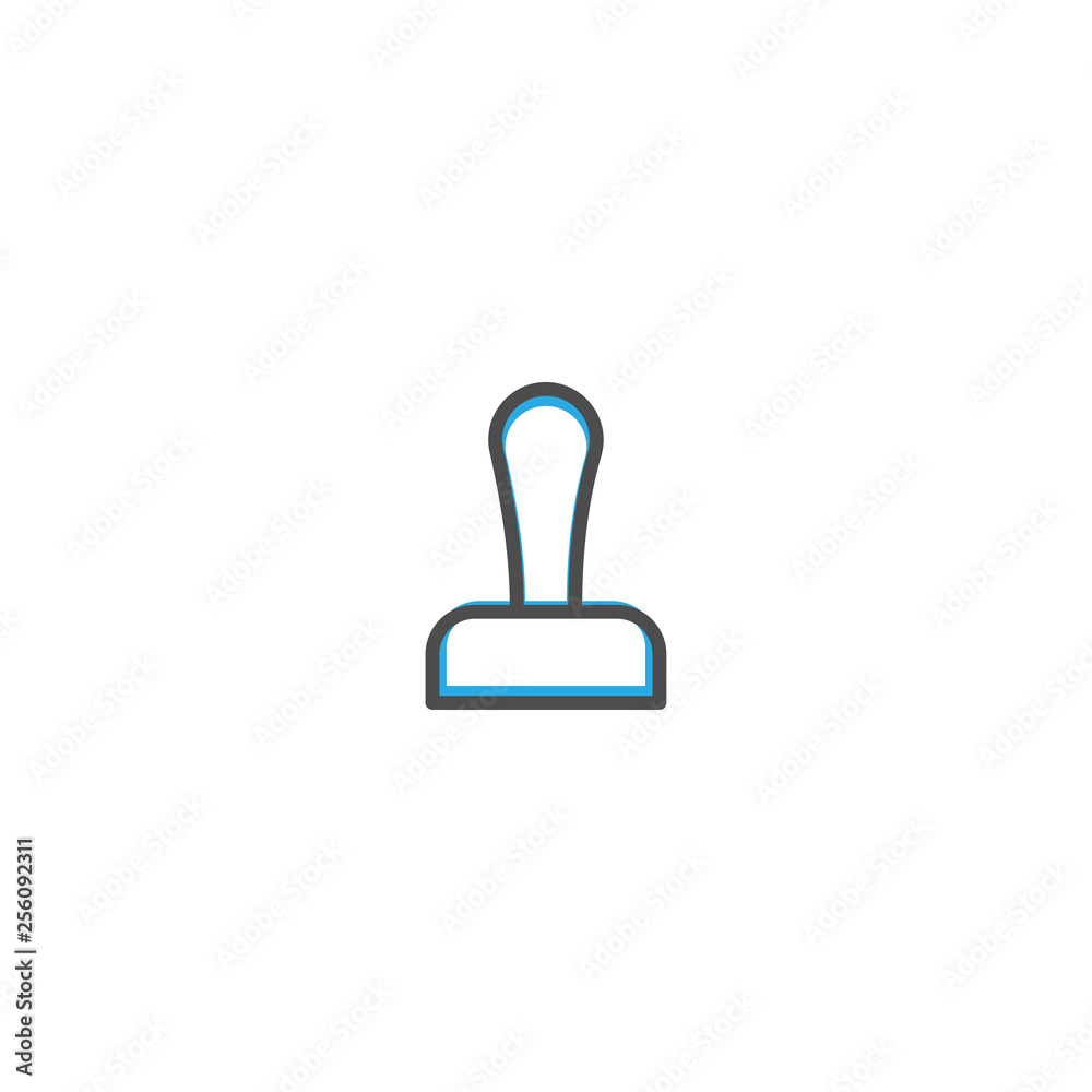Stamp icon design. Stationery icon vector design Stamp icon design. Stationery icon vector design