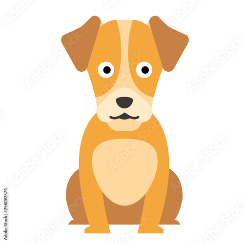 Terrier flat illustration