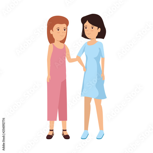 girls couple avatars characters