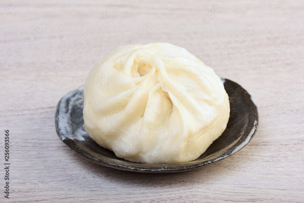 Steamed stuffed buns on a plate Steamed stuffed buns on a plate