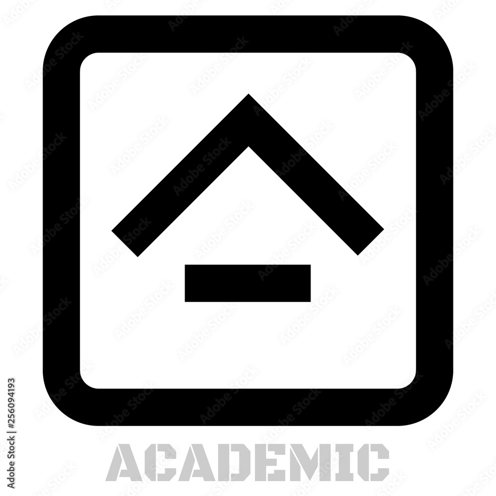 Academic concept icon on white Academic concept icon on white