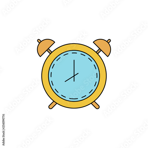alarm clock outline color icon