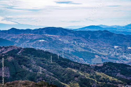 Transmission line on the mountains