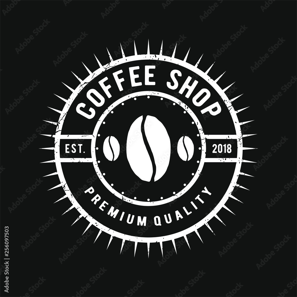 Fototapeta premium Coffee logo vintage