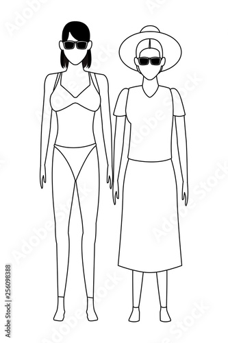 summer vacation cartoon