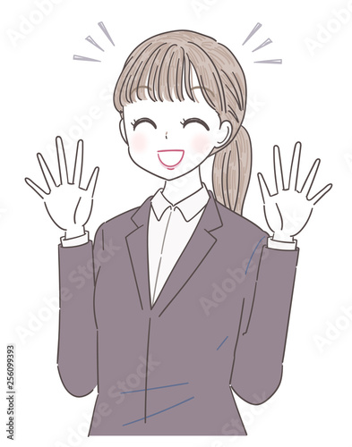 ビジネスウーマン 就活生 会社員 若い女性
