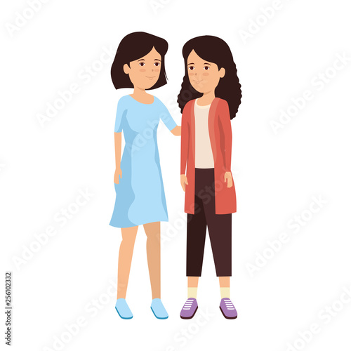 girls couple avatars characters