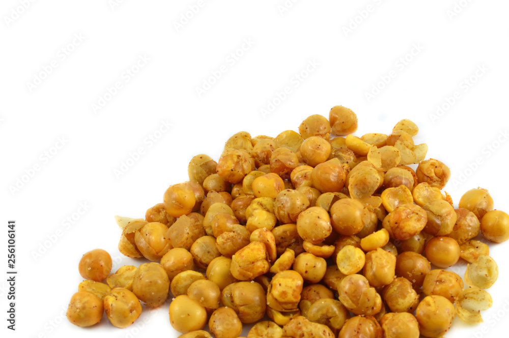Yellow bean chickpeas fried baked salt and seasoning crispy for nack Yellow bean chickpeas fried baked salt and seasoning crispy for nack