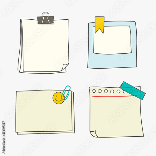 Blank writing paper collection