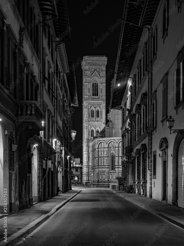 Vista de Florencia nocturna