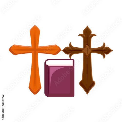 crosses catholics with bible holy