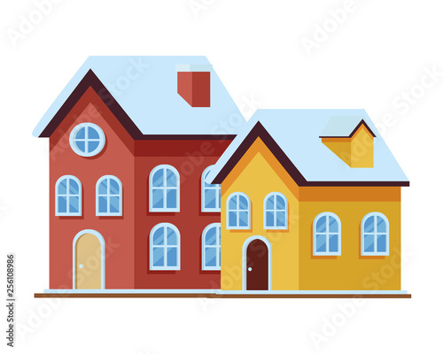 house and building icon isolated