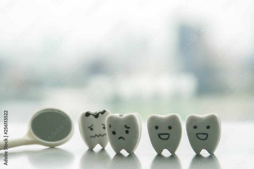 Fototapeta premium isolated human oral health concept to check the decay teeth by dentist