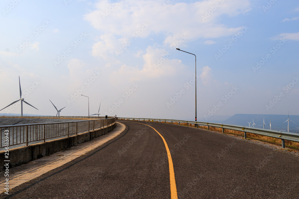 Fototapeta premium Bicycle Route Around The Reservoir