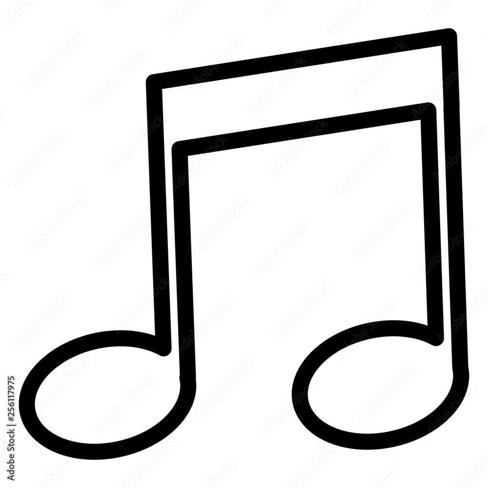 music note isolated icon music note isolated icon