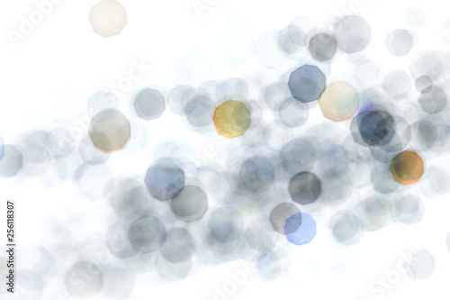 Abstract bokeh texture on white