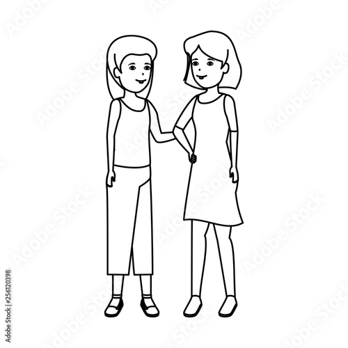 girls couple avatars characters