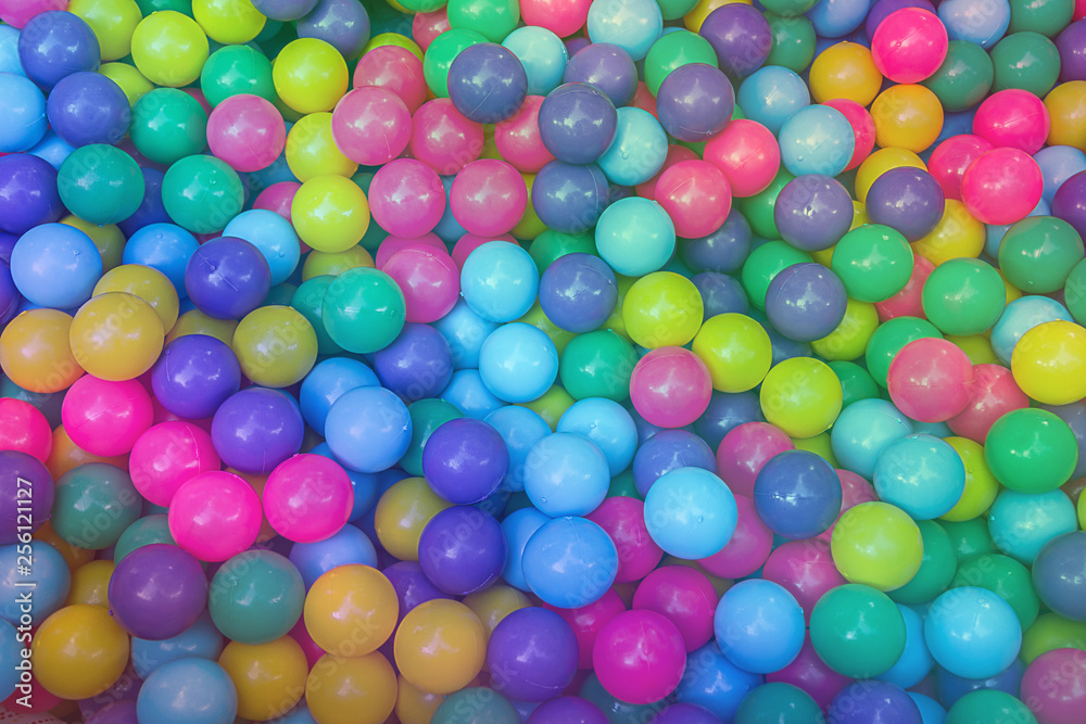 Many colorful plastic balls Many colorful plastic balls