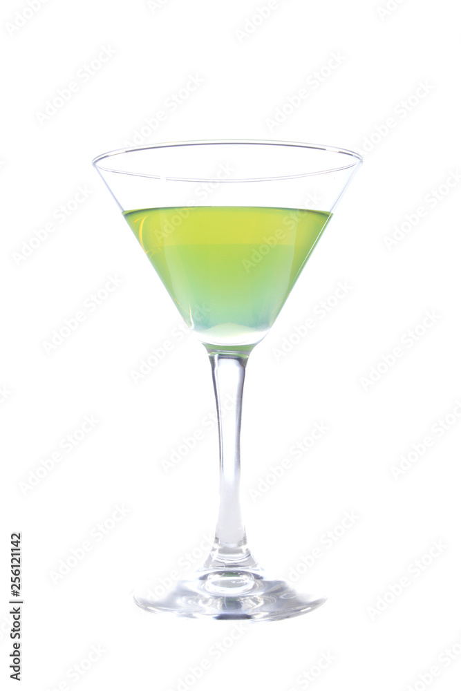 Cocktail in martini glass