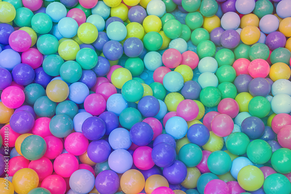 Many colorful plastic balls Many colorful plastic balls