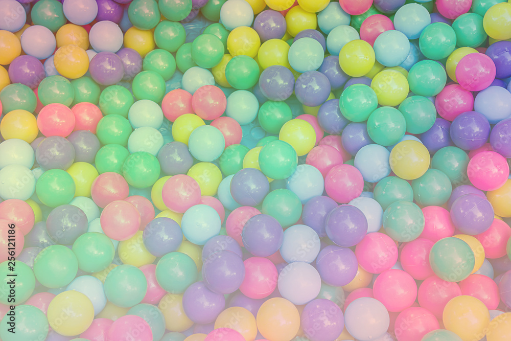 Obraz premium Many colorful plastic balls