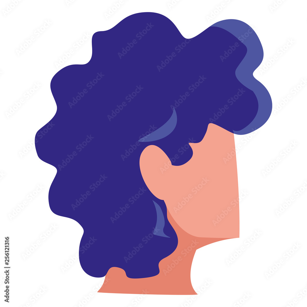 young man head character young man head character