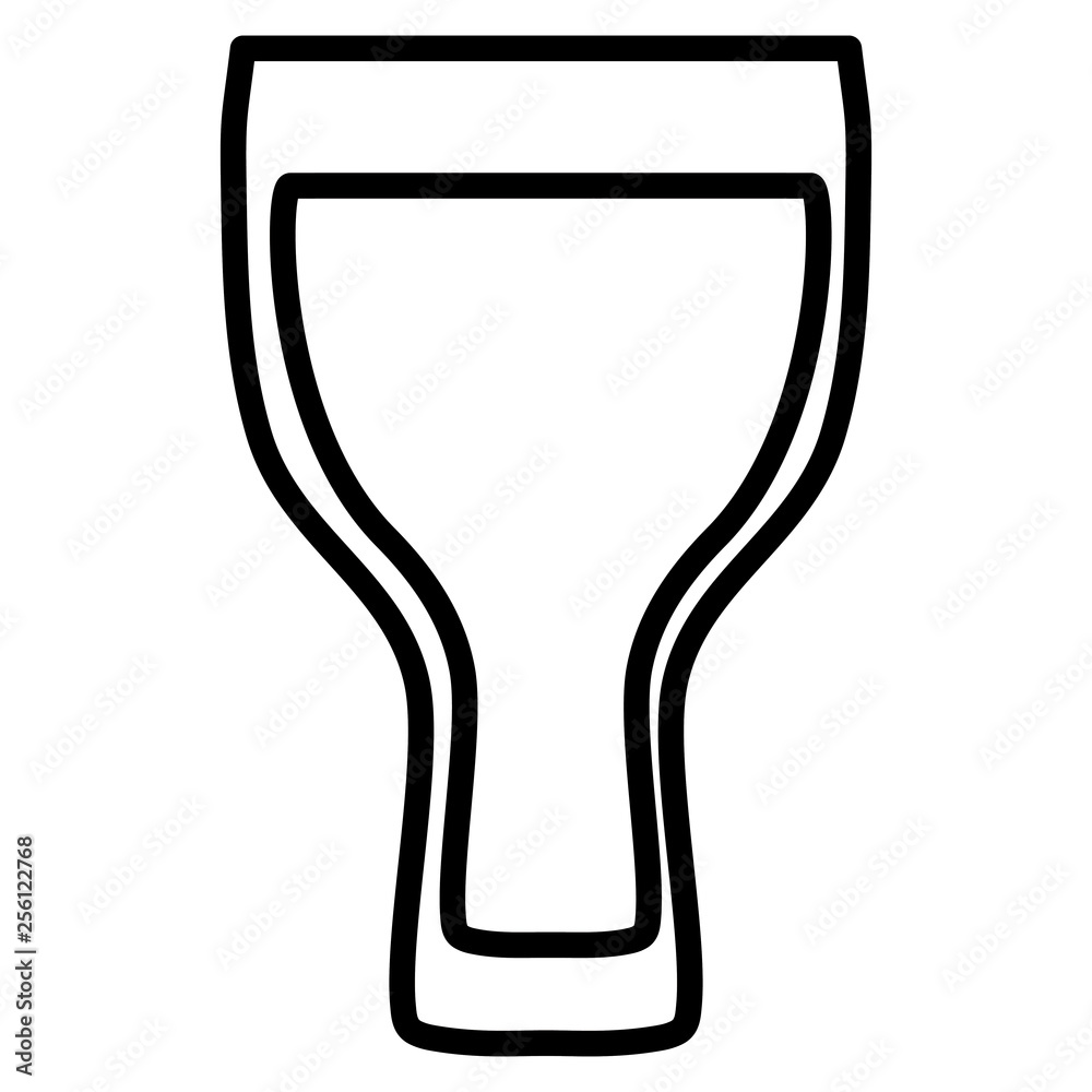 beer glass isolated icon