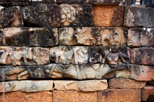 Ancient temple complex Angkor Wat Siem Reap  Cambodia