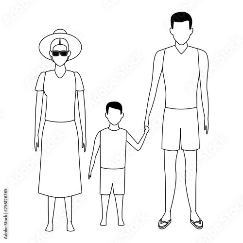 summer vacation cartoon